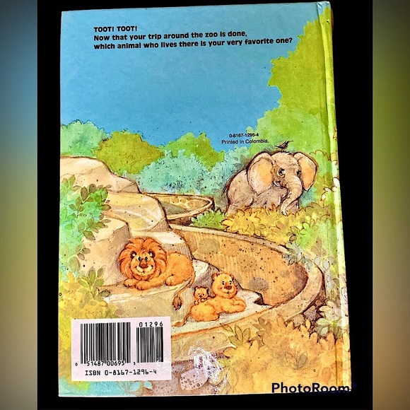 A Visit to the Zoo Book 📚 Vintage Animals Pop-Up Hardback Children’s Train - Picture 5 of 9